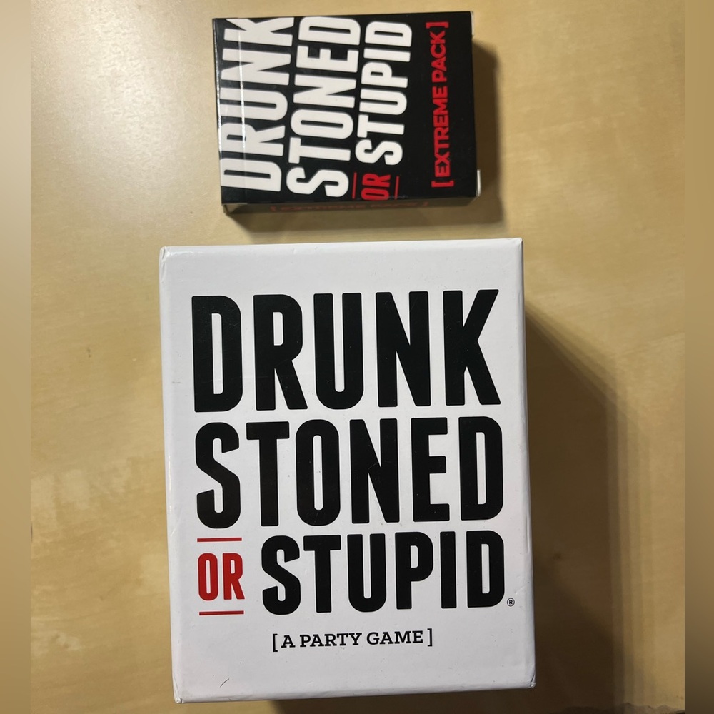 Drunk Stoned or Stupid Party Card Game with Extreme Expansion Pack